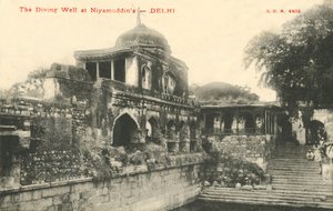 Dykkerbrønden ved Niyamudddins - Delhi. af Unbekannt