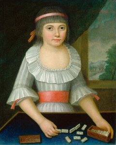 Domino-pigen, ca. 1790. af Unbekannt