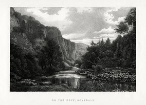 The Dove, Dovedale, Derbyshire, 1896 af Unbekannt