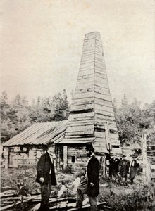 The Drake Well, Pennsylvania, Amerika, 1859 af Unbekannt