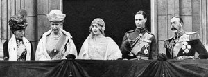 Hertugen og hertuginden af York i Buckingham Palace efter deres ægteskab, april 1923 af Unbekannt