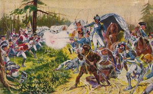 Hertugen af Cornwalls lette infanteri... ved Brandywine, 1777, 1939 af Unbekannt