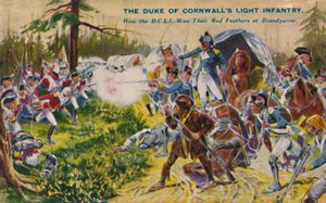 Hertugen af Cornwalls lette infanteri... ved Brandywine, 1777, 1939 af Unbekannt
