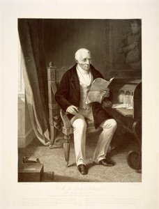 Hertugen af Wellington læser forsendelser i hans hjem i Apsley House, London, 1846 af Unbekannt