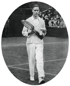 Hertugen af York som konkurrent i herredouble ved Wimbledon, 1926, 1937 af Unbekannt