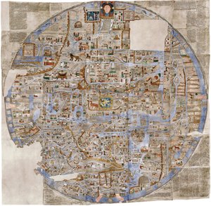 Ebstorf-kortet, ca. 1300 af Unbekannt