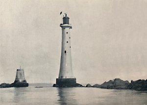 The Eddystone Lightstone - Showing the Rocks, 1895 af Unbekannt