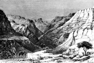 Egueri Gorge, Nordafrika, 1895 af Unbekannt