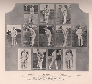 Det engelske crickethold i 1912 af Unbekannt