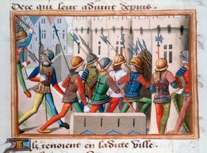 Englænderne bliver jaget ud af Paris, april 1436, 1484 af Unbekannt