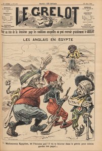 Englænderne i Egypten. Karikatur fra Le Grelot, 22. marts 1896, 1896. af Unbekannt