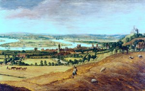 The Environs of London fra Greenwich, c1620-1630 af Unbekannt