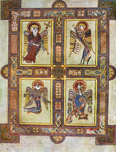 De evangeliske symboler, 800 e.Kr., 20. århundrede af Unbekannt