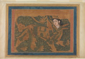 Det fabelagtige væsen Buraq, ca. 1660-80. af Unbekannt