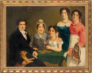 Familien til komponisten Vincenzo Bellini, første fjerdedel af det 19. århundrede.. af Unbekannt