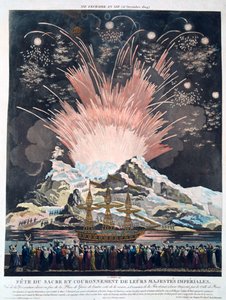 Kroningens festligheder, Paris, 2. december 1804, 1800-tallet af Unbekannt