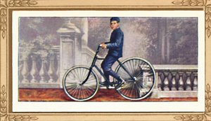 Den første pneumatiske dækcykel, 1939 af Unbekannt
