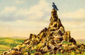 Fliegerdenkmal, monument på Wasserkuppe, Hessen, Tyskland, 1932. af Unbekannt
