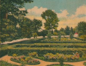 Blomsterhaven, udsigt over vestenden, 1946 af Unbekannt