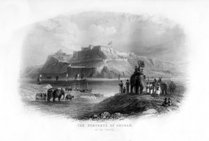 Chunar-fæstningen, Indien, 1800-tallet af Unbekannt