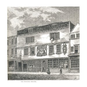 Fortune Teatret. Fra et tryk udgivet af Wilkinson i 1811, 1878 af Unbekannt