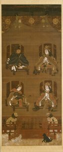 The Four Deities of Koyasan Temple Complex, slutningen af det 14. århundrede. af Unbekannt