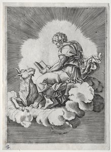De fire evangelister: St. Luke, ca. 1518. af Unbekannt