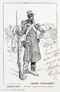 Den franske fremmedlegion, Maison Carrée, Algeriet, 1833, 20. århundrede af Unbekannt