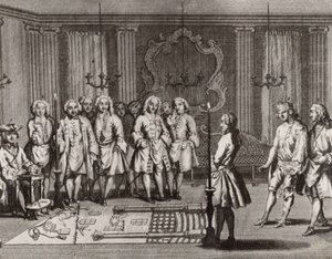 Den franske frimurers indvielsesceremoni, 1700-tallet af Unbekannt
