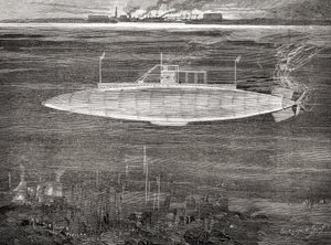 Den franske flådeubåd Gustave Zédé, som blev søsat i 1900. af Unbekannt