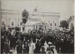 Anton Tjechovs begravelse på Novodevichy-kirkegården, 22. juli 1904, 1904 af Unbekannt