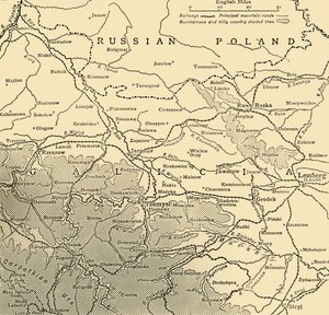 Den galiciske kampagne, første verdenskrig, c1915, c1920. af Unbekannt