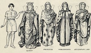 The Gallery of British Costume: How The People Dressed in Anglo-Saxon Times, c1934 af Unbekannt