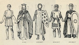 The Gallery of British Costume: Types of Dress in Early Plantagenet Times, c1934 af Unbekannt