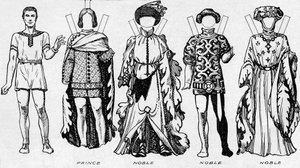 The Gallery of Costume: Kjoler båret i de sidste år af Edward IIIs regeringstid, c1934 af Unbekannt