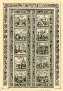 Ghiberti-portene - Østdøren til dåbskapellet i Firenze, 1882. af Unbekannt