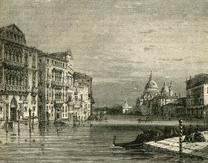 Canal Grande, Venedig, 1890. af Unbekannt