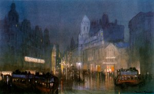 Canal Grande på Tottenham Court Road. c1900-1940 af Unbekannt