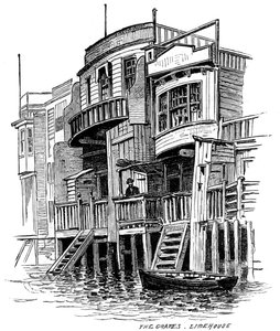 The Grapes Gasthaus, Limehouse, London, 1887 von Unbekannt
