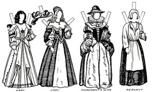 The Great Gallery of Historic Costume: Some Dresses of Charles The Firsts Time, c1934 af Unbekannt