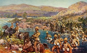 The Great Turning Movement - Crossing the Riet, 1901. af Unbekannt