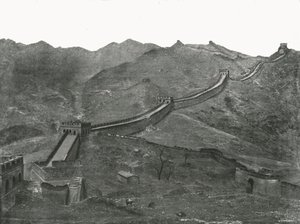 Den Kinesiske Mur, Pekin, Kina, 1895. af Unbekannt