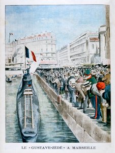 Gustave-Zede ankommer til Marseille, 1901 af Unbekannt