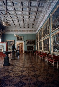 Hallen af flamske malerier i Eremitagen det 20. århundrede af Unbekannt