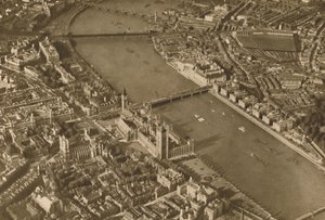 Den hellige ø Thorney med sit gamle kloster, som det ser ud i dag, c1935. af Unbekannt
