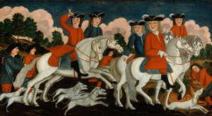 Jagtpartiet New Jersey, ca. 1750. af Unbekannt