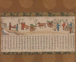 Den illustrerede Sutra af fortid og nutid Karma Kako genzai inga kyo emaki, slutningen af det 13. århundrede. af Unbekannt