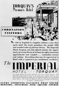 The Imperial Hotel, Torquay, 1937 af Unbekannt