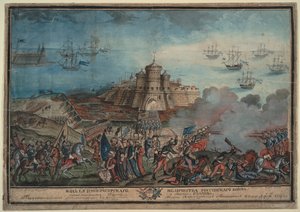 Den kejserlige russiske hær før den tyrkiske havn Ochakov, 1790 af Unbekannt