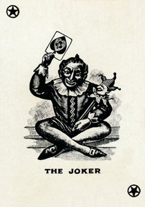Jokeren fra et sæt Goodall & Son Ltd. spillekort, c1940 af Unbekannt